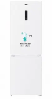 Bella BKGC340-NFD-040CW - Koelvriescombinatie - No Frost - Energielabel C - 337 Liter - Geschikt voor schuur - Wit- 3 jaar garantie - Supervriezen - koelvriescombinatie vrijstaand - koelvriescombinatie no frost
