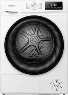 Exquisit TWP8080-010C - Wasdroger met C Label - Warmtepompdroger - 15 programma's - 8 Kilo - Allergie - Dons - 5 Jaar Garantie
