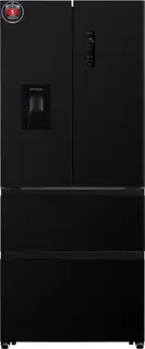 Frilec BONNFD455-WS-040DB - French Door Koelkast - 441 liter - No Frost - Waterdispenser - 39 dB - Energielabel D - Zwart - Amerikaanse koelvriescombinatie