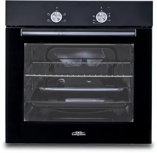 Everglades EVBI4600 - Inbouwoven Zwart - Zwart Glas - 62 Liter - 4 Oven Standen - A Klasse - 5 Jaar Garantie