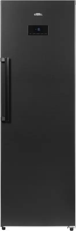 Everglades EVFR5061 - Hoge Vriezer - Dark Inox - 274 Liter - No Frost - D Klasse - 39dB - Display Op Deur - 5 Jaar Garantie