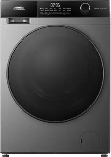 Everglades EVWM101422AG Zuinige Wasmachine - 10KG - A Klasse -20% - Stoomfuncties/Allergie+ - Koolborstelloze Motor - Zeer Stil 72dB - Titanium Grijs - 5 Jaar Garantie