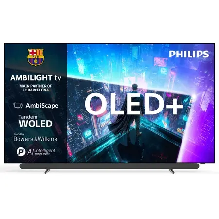 Philips 65OLED911 4k OLED+ Ambilight TV 65 inch (2026) - geluid van Bowers & Wilkins