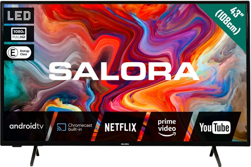 Salora SMART43TV - 43 Inch - Smart TV - Televisie - Full HD - 2025 model