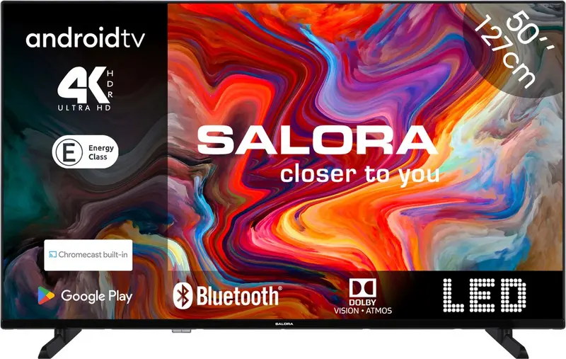 Salora SMART50TV - Smart tv 50 inch - 4K UHD - Smart TV - Televisie - 50 inch smart tv - Tv - 2025 model