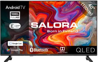 Salora QLED40TV - Smart TV - Smart tv 40 inch - Android TV - QLED TV - Full HD - 2025