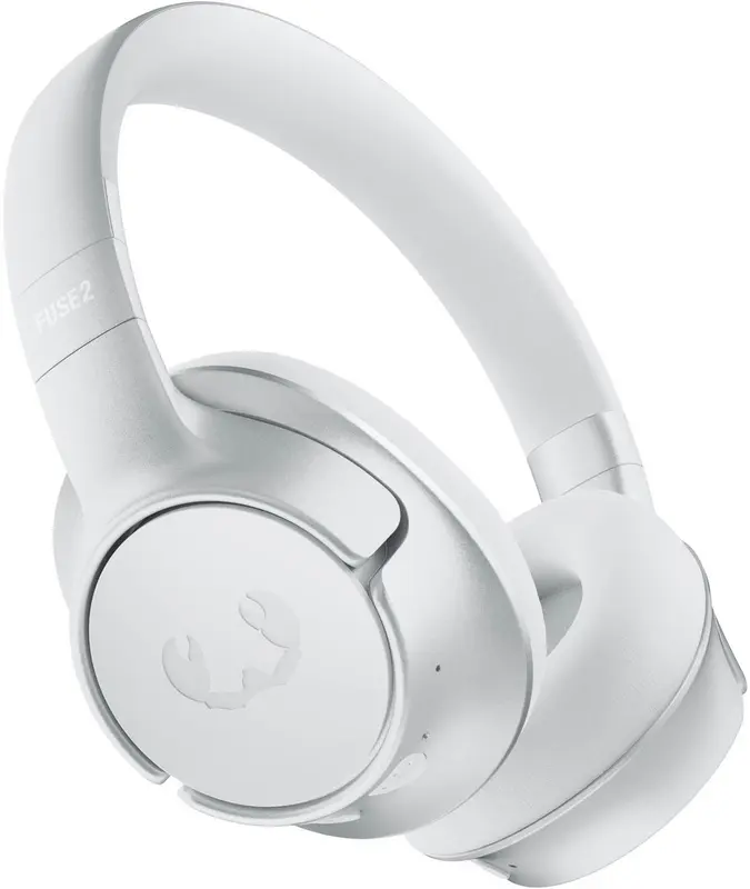 Fresh 'n Rebel Clam Fuse 2, Koptelefoon Noise Cancelling met 80 uur Speeltijd, Draadloos (Bluetooth 6.0), Met Microfoon, Verbind 2 apparaten tegelijk, Personal Sound App (Ice Grey)