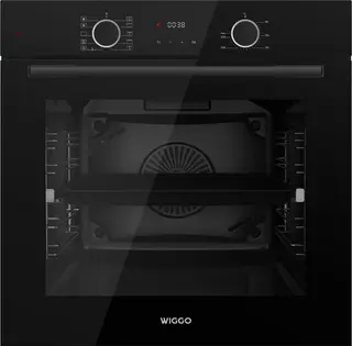 Wiggo WO-BFA610(B) - Inbouw heteluchtoven - 73L - Airfryer functie - Hetelucht - Soft Close deur - Telescooprails - Energieklasse A - Zwart - 5 jaar garantie