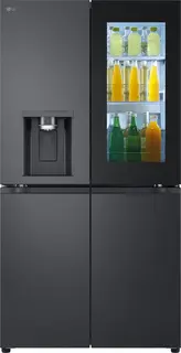 LG InstaView GMG960EVJE - Amerikaanse koelkast - 4 deuren - Zwart