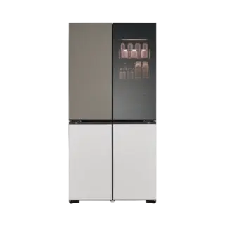 LG GMV960NNME Instaview - Amerikaanse koelkast - breedte 91.4 cm - hoogte 186.5 cm - inhoud 384 l - NoFrost