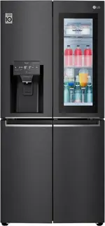LG GMX844MCBF Amerikaanse koelkast met InstaView™ Door-in-Door™ - Smal design - 508L inhoud - DoorCooling+™ - Water- en ijsdispenser met UVnano™ - Inverter Linear Compressor