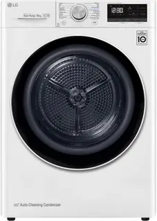 LG RH80V9AV4N warmtepompdroger 8 kg met Dual Inverter Heat Pump voor sneller en energiezuinig drogen - Auto Cleaning Condenser voor duurzaam rendement en ThinQ slimme bediening. Energieklasse A+++