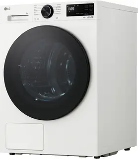 LG RHX5009TWB warmtepompdroger 9 kg met Dual Inverter Heat Pump voor gelijkmatig en energiezuinig drogen - Sensor Dry stopt automatisch bij droog - Zelfreinigende condensor voor duurzaam rendement en ThinQ slimme bediening. Energieklasse B