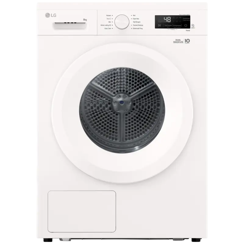LG RHX1008NWH - Warmtepompdroger - 8 kg - 64 - Energielabel C