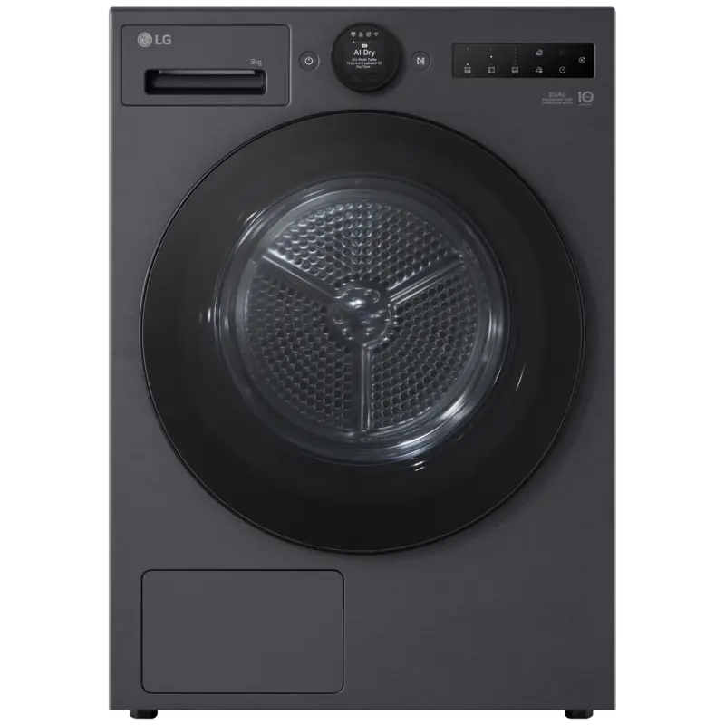 LG RT90X8YB - Warmtepompdroger - 9 kg - 62 dB - Energielabel B