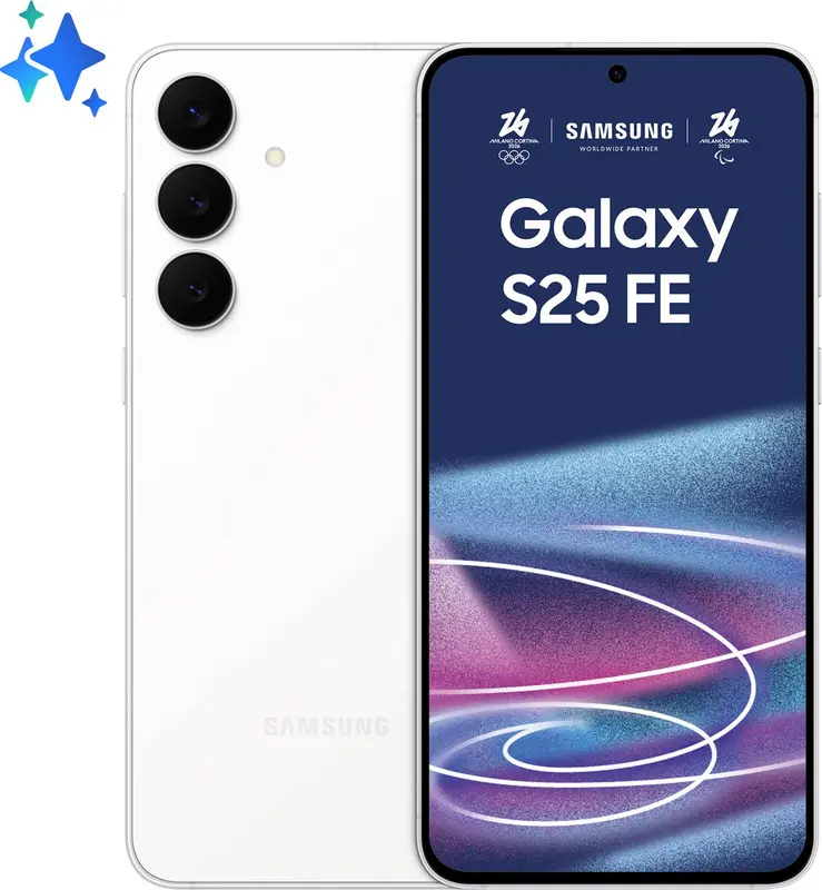 Samsung Galaxy S25 FE serie - Smartphone - 5G - 8/256GB - Wit