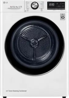 LG RC90V9AV3Q - 9 kg droger met DUAL inverter Heat Pump™ - Supersnel of Superzuinig - Auto Cleaning Condensor - ThinQ