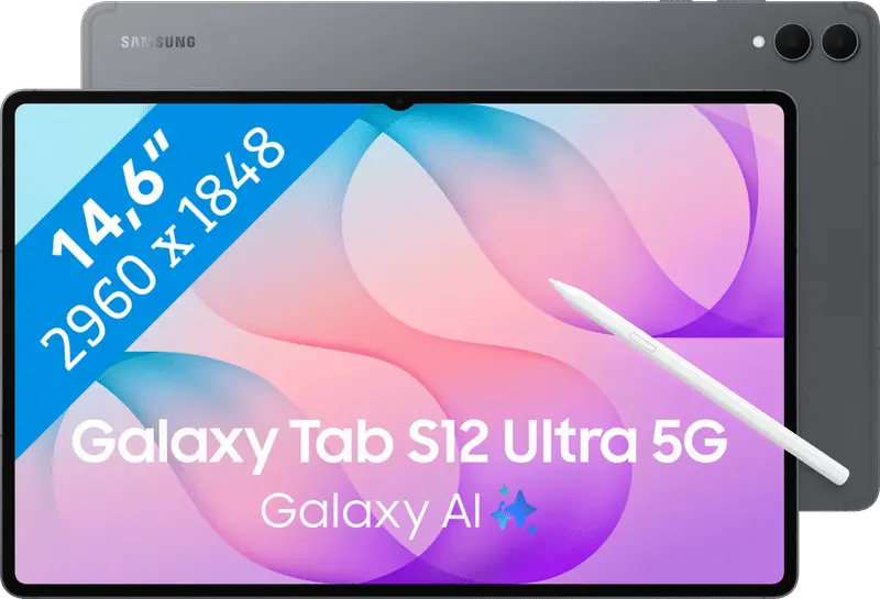 Samsung Galaxy Tab S12 Ultra 14,6 inch 256GB Wifi + 5G Grijs