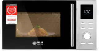 TZS First Austria Vrijstaande Magnetron - Grill - 1100 watt - 20 liter - RVS -Zilver