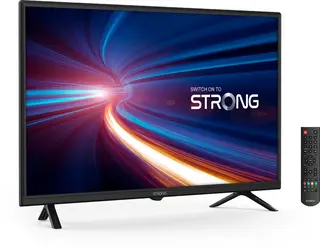 STRONG - HDTV 32" (80 cm) SRT32HF2003 - Drievoudige tuners - 2 HDMI-poorten (1 ARC) + 1 USB-poort + Optisch + Mini-AV + Terrestrisch/Sat - Zwart